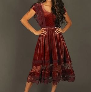 NWT Joyfolie Lannah Dress in Rust XS